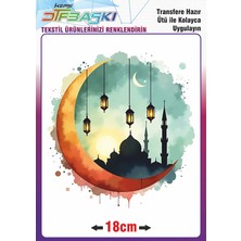 F17 Ajans Ramazan ve Islam Ütü ile Yapışan Tekstil Transfer Baskı