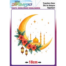 F17 Ajans Ramazan ve Islam Ütü ile Yapışan Tekstil Transfer Baskı