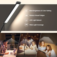 OEM 10W LED Masa Lambası Kelepçeli Kısılabilir Klipsli Okuma Işığı 10 Parlaklık Seviyesi 3 Aydınlatma Modu Esnek Çalışma Masası Lambası USB (Yurt Dışından)