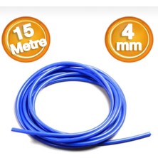 Mercure Pu Poliüretan Hava Hortumu 4 mm Mavi (15 Metre)