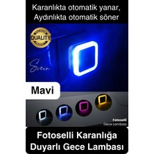 Fotoselli Gece Lambası Karanlıkta Otomatik Yanıp Sönen Aydınlığa Duyarlı Koridor Antre Loş LED Işık
