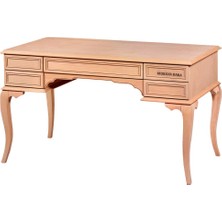 Mobilya Baba Atakum 140 Lik Çalışma Masası Cilasız Ham Ahşap