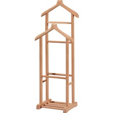 Mobilya Baba Alucra Çift Tepeli Dilsiz Uşak Askılık Cilasız Ham