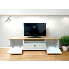 Ünite Modern Ayaklı Çekmeceli Tv Sehpa & Ünitesi 180CM