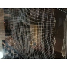 ÜN.K Kedi Flesi 2,50 x 8 Metre Kuş Önleme Ağı Ip Halat Kanca Dubel Sık Dokuma Montaj Malzemeli
