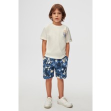 Nk Erkek Çocuk Batik Şort 4-8 Yaş Indigo