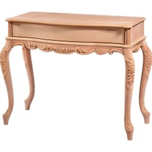 Mobilya Baba Eğirdir 100 Lük Oymalı Dresuar Cilasız Ham Ahşap