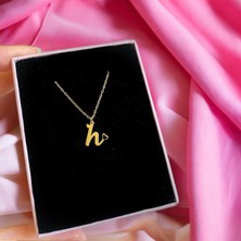 Sirius Jewelry Shop Minimal Kalpli Harf Kolye| 925 Ayar Gümüş