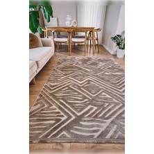 Apex Halı Orion 4222 Bej Yumuşak Dokulu Iskandinav Desenli Makine Halısı