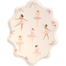 Meri Meri - Ballerina Plates - Balerin Tabaklar - 8'li