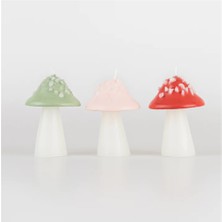 Meri Meri - Mushroom Candles - Mantar Mumlar (3'lü)