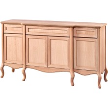 Mobilya Baba Manyas Konsol Cilasız Ham Ahşap