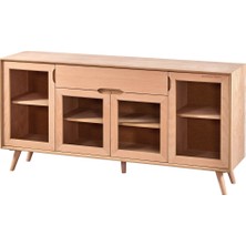 Mobilya Baba Eruh Retro Açık Konsol Cilasız Ham Ahşap