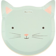 Meri Meri - Cat Plates - Kedi Tabaklar - 8'li