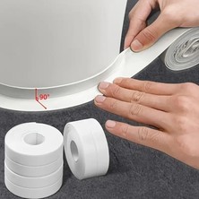 Beyaz Pvc Sızdırmazlık Bantı Banyo Küvet Kavabo Klozet Kenarı 3mtx3,8cm