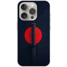 Dali Design Apple iPhone 11 Pro Uyumlu Şeffaf Kılıf Samuray Kılıcı Tasarımlı