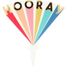 Meri Meri - Hooray Acrylic Cake Topper - HOORAY Akrilik Pasta Süsü