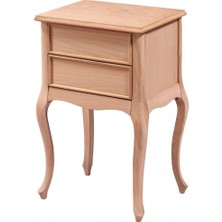 Mobilya Baba Erbaa Komodin Cilasız Ham Ahşap