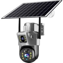 Ventus Mkwf I6mp Dual Lens Solar Kamera Güneş Enerjili Gece Görüş Wifi