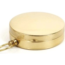 Güllü E Store Yuvarlak Sarı Metal Kasa Su Geçirmez Fosforlu Dayanıklı Pusula G50