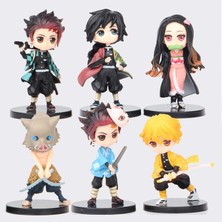 Teenspirite Anime Iblis Avcısı Kimetsu Hiçbir Yaiba Şekil Q Posket Kamado Tanjirou Kamado Nezuko Agatsuma Şekil Oyuncaklar 7 cm (Yurt Dışından)