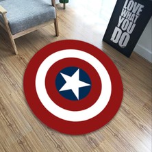 Teenspirite Yenı 60 cm Dairesel Marvel Avengers Peluş Halı Demir Adam Batman Örümcek Adam Halı Mat Pamuk Noel Hediyesi Oyuncaklar Çocuklar Için (Yurt Dışından)
