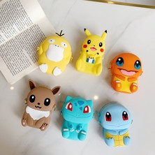 Teenspirite Pokemon Bozuk Para Cüzdanı Anime Aksiyon Figürleri Pikachu Eevee Silikon Cüzdan Karikatür Modeli Kawaii Moda Omuzdan Askili Çanta Çocuk Oyuncakları Hediyeler (Yurt Dışından)