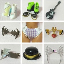 Teenspirite Gümüş-Aksesuarlar Gözlük Ayakkabı Elbise Iç Çamaşırı 30 cm Bebek Oyun Evi Kız Için Hediye Takım Elbise 1/6 Plastik Bebek (Yurt Dışından)