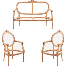 Mobilya Baba Posof Çay Takımı Cilasız Ham Ahşap