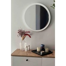 Dekoratik Yuvarlak Ayna 60 cm Çap Antre Hol Koridor Duvar Salon Mutfak Banyo Ofis Makyaj Aynası