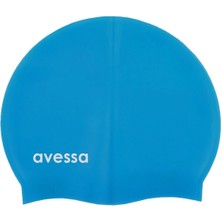 Avessa Yüzücü Bonesi Silikon Bone Saks Mavi SC-502