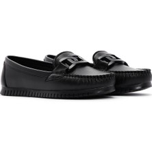 Derimod Kadın Siyah Casual Loafer 25SFE145018