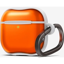 Spigen AirPods 4 ile Uyumlu Kılıf Classic C1 Retro Tasarım Turuncu Kapak - ACS08647 (Spigen TR Garantili)