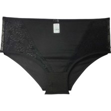 Wear Treasure Hnx 4'lü Pamuklu Ön ve Arka Dantelli Yüksek Bel Büyük Beden Kadın Külot
