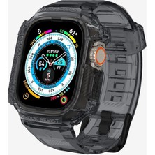 Spigen Apple Watch 49mm Ultra Seri 3/2/1 ile Uyumlu Kılıf & Kordon Kayış Rugged Armor Pro Space Crystal - ACS06028