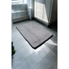 Thorin 40 x 60 cm  Banyo Paspası Gri Overloklu 1 Adet