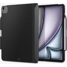 Spigen iPad Air 13" M3 (2025) / M2 (2024) Kılıf Enzo Aramid OneTap Metal Ring MagFit Black - ACS07670