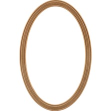 Mobilya Baba Beyoğlu 70’lik Fitilli Oval Ayna Cilasız Ham Ahşap