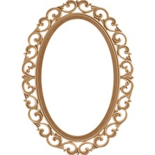 Mobilya Baba Hanak 100’LÜK Oval Ayna Cilasız Ham Ahşap