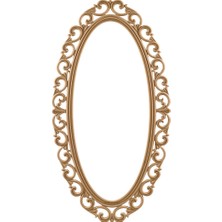 Mobilya Baba Hanak 160’LIK Oval Ayna Cilasız Ham Ahşap