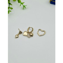 Vıp Üçlü Küpe Kapli