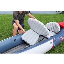 Bestway 65077 Lite-Rapid X2 2 Kişilik Şişme Kano 321X88CM Kurek+Pompa Set