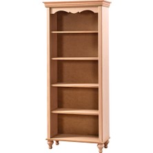 Mobilya Baba Saruhanlı Tornalı Kitaplık Cilasız Ham Ahşap