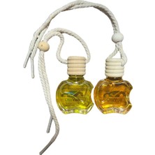 Asılabilir Şişe Oto Kokusu 2'li Set – Mango & Kavun Kokusu | Egzotik ve Ferahlatıcı Koku Deneyimi