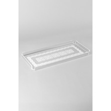 Queen Bee İstanbul Bar Tipi Pleksi Servis ve Sunum Tepsisi 30 x 13 cm