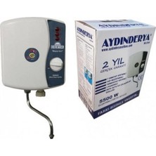 abnturk Musluklu Mutfak Şohbeni 7,7 kW Elektrikli Su Isıtıcı Güvenli Tasarruf Sistemi ile Anında Sıcak Su