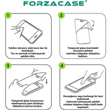Forzacase Apple iPhone 16E ile Uyumlu Temperli Kırılmaz Cam Ekran Koruyucu - FC002