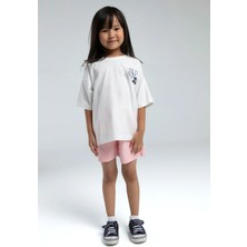 U.S. Polo Assn. Kız Çocuk Beyaz Şort Takım