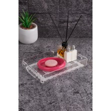 Queen Bee İstanbul Dantel Desenli Pleksi Tepsi 25CM x 17CM
