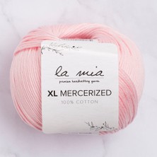 La Mia Xl Mercerized Pembe El Örgü Ipi - 4 - 33760